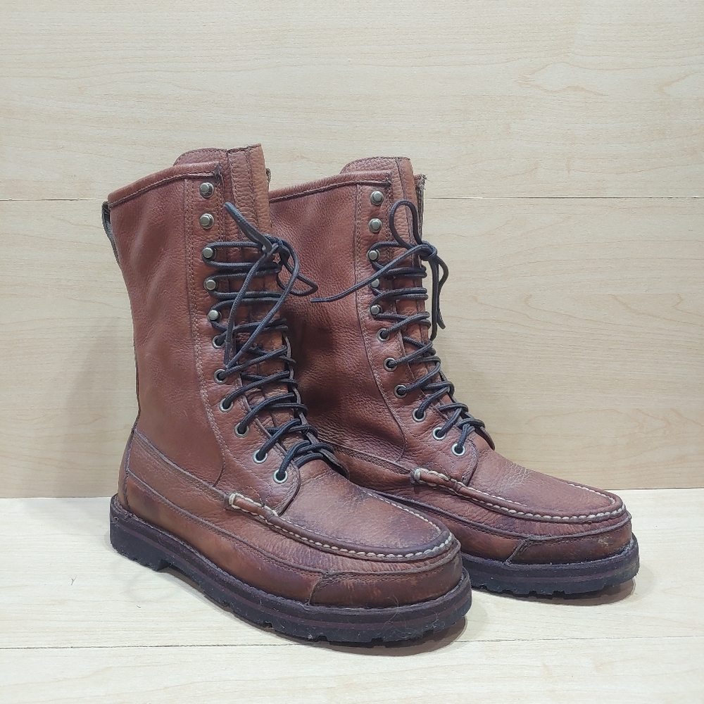 Cabelas Genuine Leather Mid-Calf High Boots